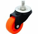 Ackwheel Multicolor Puff Castor Wheel, Thread, Size- 2 Inches (Pack Of 4)