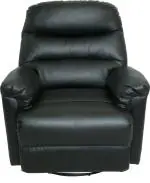 Recliners India Leatherette Manual Swivel & Rocker Recliner (Finish Color - black, DIY(Do-It-Yourself))