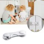Safe-o-kid Finger Injury Safety -Durable, Elegant Child Safety Cabinet Lock- White Pack of 8