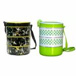 EazyClean Marketing EazyClean 3 and 2 Layer Lunch Box Combo Set( Pack of 2)