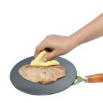 abizona Traditional Black Cast Iron Dosa Tawa 24.5 cm