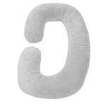 QC Quilt Comfort - Fostering Sleep Grey Polyester C Shape Velvet Pregcy Pillow - Large