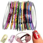Mapperz Set of 10pc Nail Art Stripping Roll Tape French Manicure Nail Art Tip Sticker For Pretty Nail Decoration