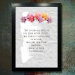 Kagaz Kala - Bible Verses Wall Decor Frames for Home - Bible Verses Wall Frames for Prayer Room - Psalms Scripture Christian Posters Christian Wall Art Bible Posters (The Steadfast love)