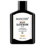 Mancode Raw Body Lotion For Men 200ml | Easy Absorption | Nourishing Formulation | Hydrating Moisturization | Intense Care | Smooth Texture | Healthier Complexion | Pack Of 1