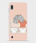 BHAI COVER Samsung Galaxy A10 Polycarbonate Cute Best Friend Girl Stylish Designer 3D Printed Mobile Phone Back Cover