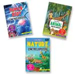 BOOKFORD Young Mind Encyclopedia - Set of 3 Books - Animals, Human Body, and Nature Encyclopedia For Kids BookFord Publications