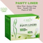 Cailin Care Antibacterial Daily Use Panty Liner For Women (Pack of 100 Liners) (Small Size - 155mm)