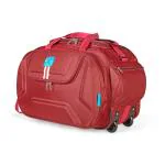 MEDLER Derben Nylon 55 L Waterproof Strolley Duffle Bag- 2 Wheels - Luggage Bag (Red)