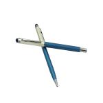 Auteur HERA Blue Metal Blue Ink Ballpoint Pen & Luxury Gel Roller Pen (Pack Of 2)