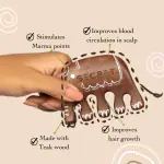 Secret Haircare Elephant Head Massager - Improves blood circulation in scalp | Stimulates Marma points | Improves hair growth