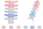 Kwitchy Newborn Baby Clothing Set Front Open Jhabla Shirts Nappies & Caps (Multicolour 0-6 Months) (Pack of 6)