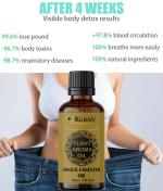 KURAIY Natural Weight Loss Dissolve Fat Essential Oil for Whole Body Ginger Extract 30ml