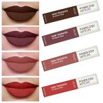 Perpaa Bon Bon Brown, Timeless Mauve, Visionary Nude, Flirty Red Liquid Matte Lipstick (Pack Of 4)