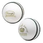 Heega Choice Of Champion White Leather Stallion Cricket Ball (Pack Of 2)