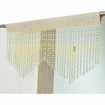 GOYCORS Aqua Solid Polyvinyl Chloride Beads String Door Curtain 2 ft