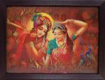 Elegance Radhakrishna 5d Picture Photo Frame - 13.5 X 17.5 Inch