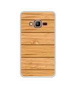 Casotec Wooden Texture Pattern Design Printed Silicon Soft TPU Back Case Cover for Samsung Z2