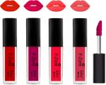 OUR BEAUTY Multicolor Kiss Proof Velvet Matte Liquid Lipstick 105, 16 Ml (Pack Of 4)