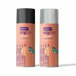 ASIAN PAINTS ezyCR8 Apcolite Enamel Paint Spray Combo (Black 400mL + Silver 400mL)