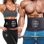 Boldfit Sweat Slim Belt for Women & Men Lower Back Waist Support Belts fits Up to 50 Inch