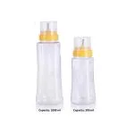 Steelo Transparent Oil Dispenser Bottle, 1000 Ml (Set Of 2)