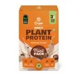 Origin Nutrition Plant Protein Chocolate Trial Pack - 100% Natural | 25g of Protein per sachet | Perfect for Beginners | No Added Sugars | Suitable & Convenient for All Diets (Chocolate