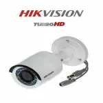HIKVISION 1MP Outdoor Bullet Wired CCTV 1080p Camera [DS-2CE1AC0T-IRP\ECO] with Fabtonic BNC/DC for 2MP & Above DVR, White: