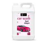 FLISKO Car wash shampoo Liquid pink 5Liter Safe on painted surface & provides good Foaming | Long lasting Gloss