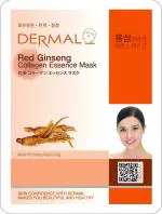 Dermal Red Ginseng Collagen Essence Face Mask Pack Combination Skin Type Moisturizing (Pack of 5)