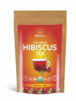 HIBASCO Organic Hibiscus Tea (454gm), Dried Loose Hibiscus Herbal Tea Cut Used for Hot tea, Ice Tea, Cocktails, Cold Drink, and Syrups. Herbal Tea and Ayurvedic Tea. Support weight loss.