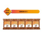 Annprash Premium Quality Flaxseeds 2500 g ( 500 gm x 5 Pack ) Alsi ( 20.05 Protein )