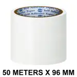 VCR White Color Tape - Milky - 50 Meters in Length - 96mm / 4