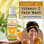Radiant Glo Ultra Glow, Lightening & Brightening Formula Vitamin C Face Wash (100 ml)