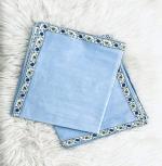 Fabture cotton topsheet for summers, AC topsheets cotton with borders (Single, Pack of 2 Piece)