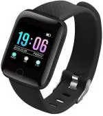 ENMORA Id118 Plus Bluetooth Smart Fitness Band Watch With Heart Rate Activity E15 With Black Strap