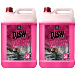 BLISS & BLUSH Dishwash Liquid 10 Liter Pink 100% Ecofriendly-Tough Grease Removal Formula| Leaves No Residue
