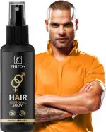 Prizon Hair Removal cream Spray | Painless Body Hair Removal spray For Chest, Back, Legs & Under Arms Hair Removal Spray for Men Hair Removal Spray for Unwanted Hair (Pack of 1) 100 Ml