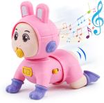 Zest 4 Toyz Musical Toys for Babies Crawling Baby Toy with 3D Lights(Pack of 1) pink