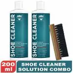 ROYAL CARE PROFESSIONAL Shoe Cleaner Foam Spray SOLUTION 100 ML + SOLUTION 100 ML + BRUSH Cleaning Foam | Works on Leather, Whites, Nubuck, Golf Shoes, Basketball Shoes, Boots, Sandals