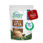 DiabeSmart Diabetic Atta 2Kg | 50% Better Blood Sugar Control | Tested on Diabetics | Sugar Release Control Flour For Diabetes | High Fiber Sugar Free Multigrain Atta | Low GL for Diabetic