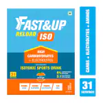 Fast&Up Reload Isotonic Energy Drink | Carbs + Electrolytes + Aminos - 31 servings Energy Drink (1 kg, Orange Flavored)
