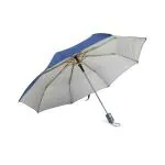 Citizen Umbrella for Men & Women, 3 Fold Auto Open, 8 Aluminium Ribs, UV Coated 190T Fabric, Windproof, Lightweight, Durable with Silver Coating, 22 Inch, Ink Blue