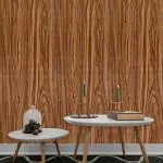 RoseCraft Wood Design PVC Peel and Stick, Self Adhesive Wood Wallpaper roll, (28 sqft/roll) Color-Burma Teak