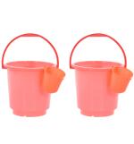 PIPER PLASTICS Multipurpose Combo of First Grade Plastic Unbreakable Bathroom Bucket with Mug | 20 Litre Buckets Combo & Free Mug (Pink)