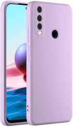 Newselect Vivo Y15, Vivo Y12 Purple Rubber Back Cover
