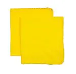 SHOP BY ROOM Flannel Duster for Dusting, for Cleaning Glass (Yellow) - 60 x 65 Inch (Set of 2)