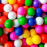 EEVOVEE 25pcs Medium Size Premium Multicolor Plastic Balls for Kids