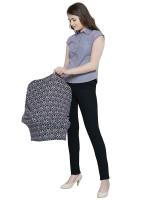 Feather Hug Mini Black Cotton Nursing Covers for Mothers