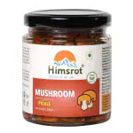 Himsrot Natural Mushroom Pickle Homemade Healthy & Tasty Mushroom Achar Pickle | Natural Ingredients | Glass Pack, 200 gm